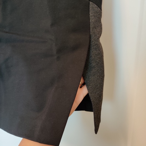 RW&Co. Black/gray bodycon dress with side slit and mid back - Picture 3 of 5